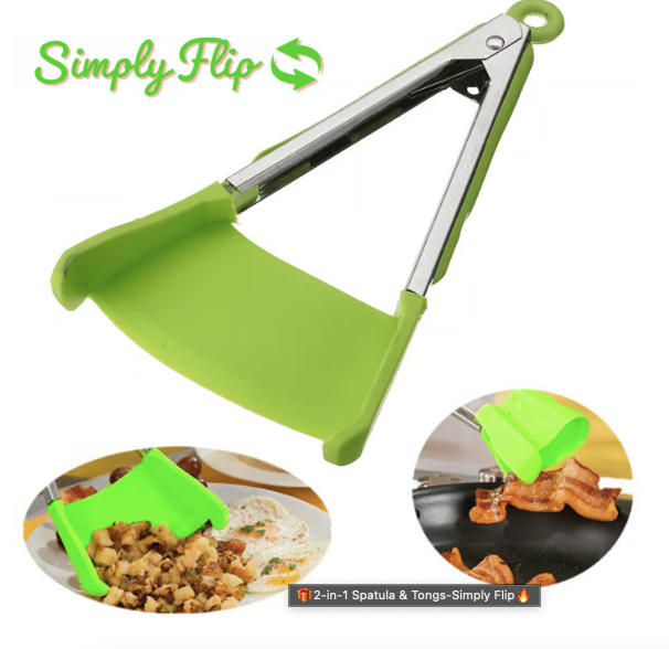 2-in-1 Spatula & Tongs-Simply Flip
